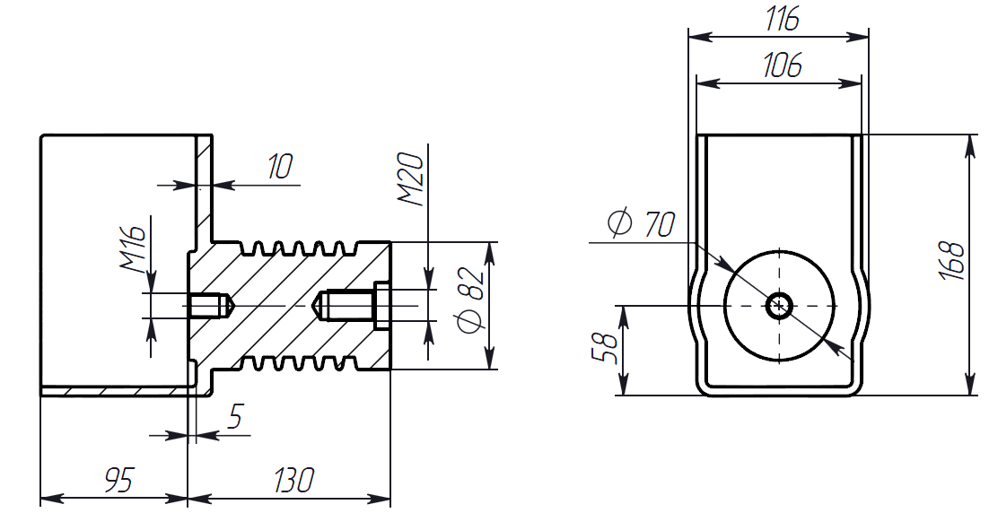 Изолятор опорный ИО-10-82х130
