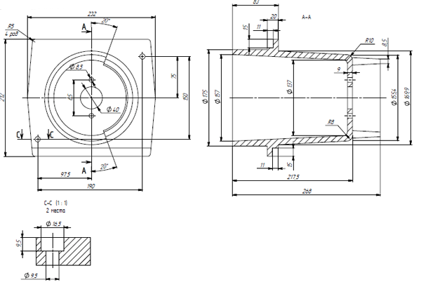 Изолятор проходной угловой ИПУ-10-150x195