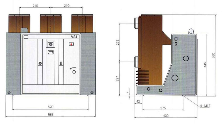 Автоматический вакуумный выключатель VS1-12
